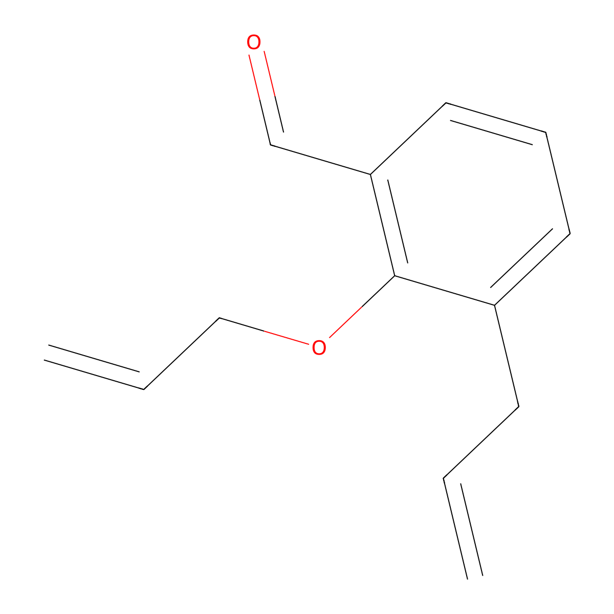 3-Allyl-2-(allyloxy)benzaldehyde molecular structure, CAS 84682-15-5