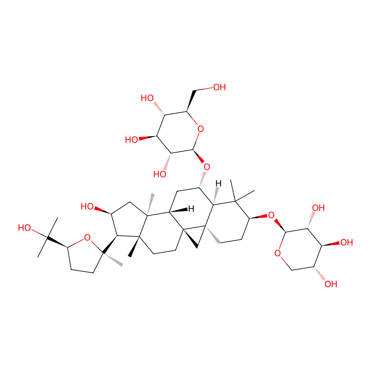 Astragaloside IV molecular structure, CAS 84687-43-4