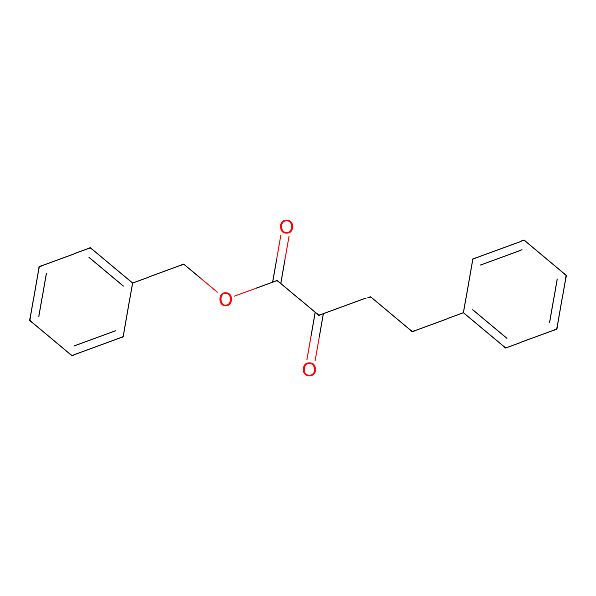 Benzyl 2-oxo-4-phenylbutanoate molecular structure, CAS 84688-29-9