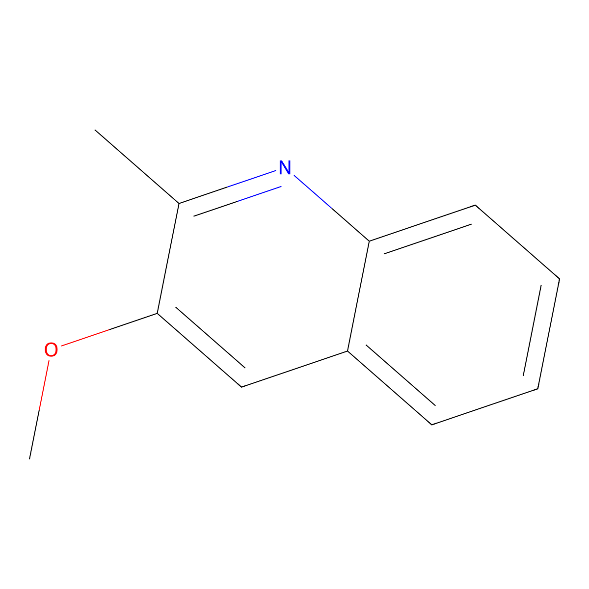 3-Methoxy-2-methylquinoline molecular structure, CAS 84689-36-1