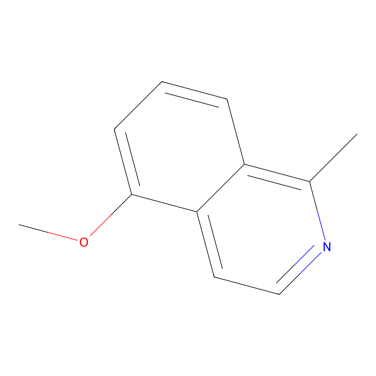 5-Methoxy-1-methylisoquinoline molecular structure, CAS 84689-37-2