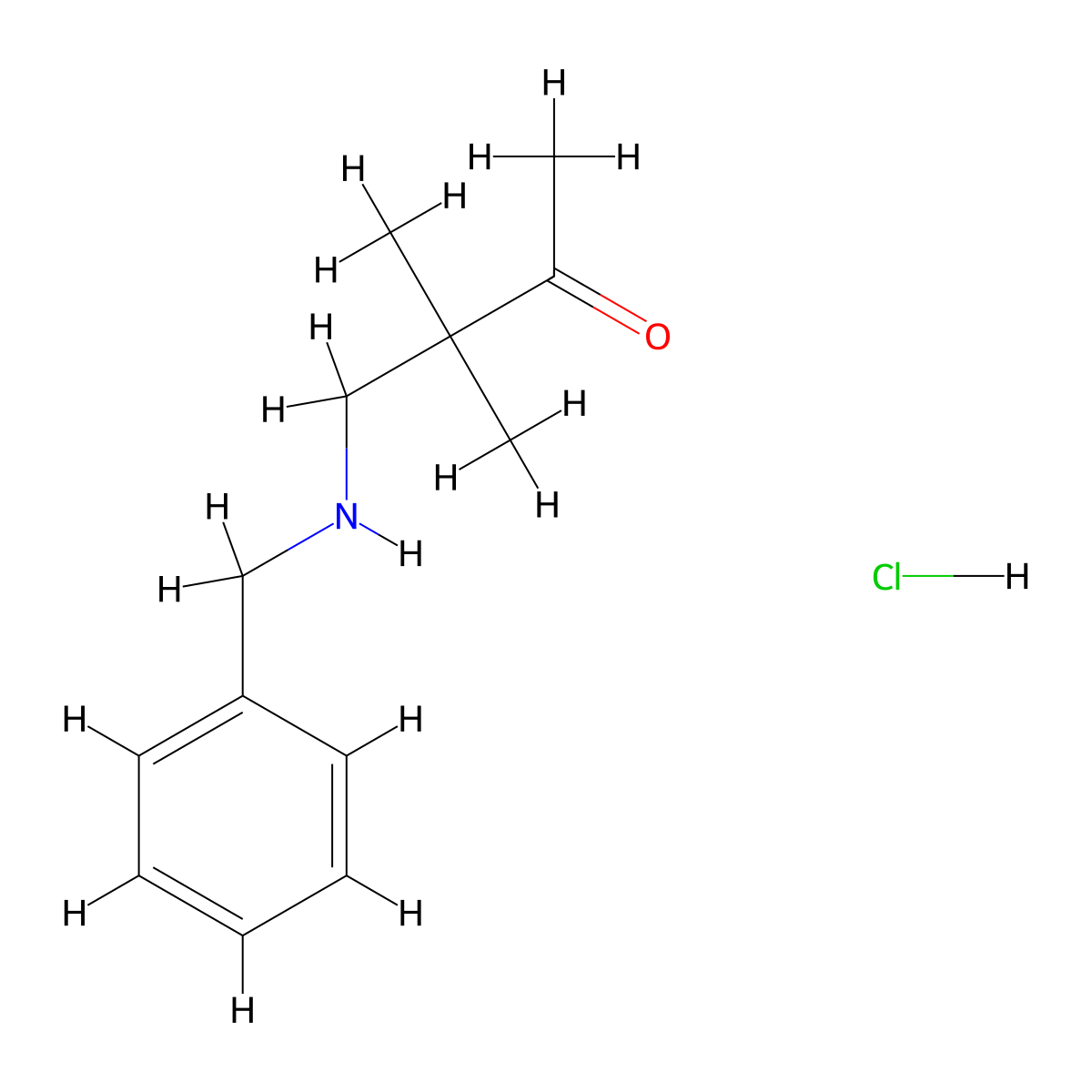 4-(Benzylamino)-3,3-dimethyl-2-butanon hydrochloride molecular structure, CAS 84689-65-6