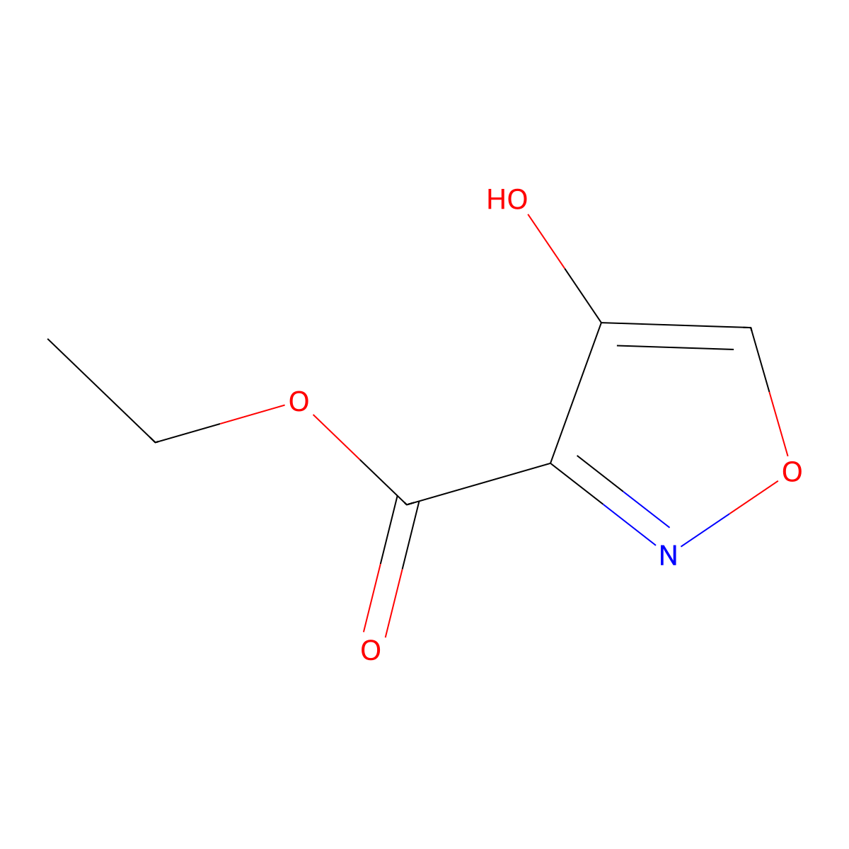 Ethyl 4-hydroxyisoxazole-3-carboxylate molecular structure, CAS 84691-16-7