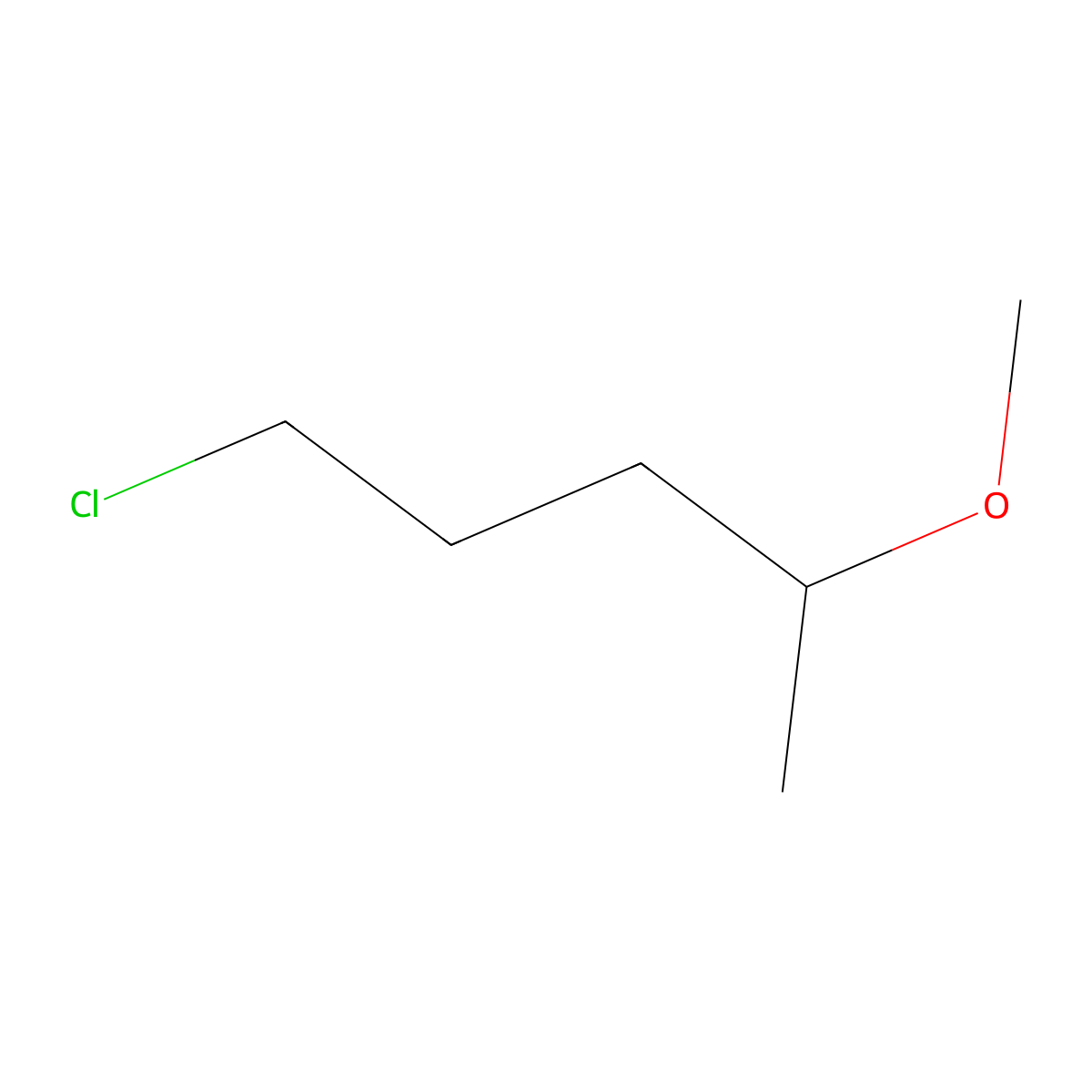 1-Chloro-4-methoxypentane molecular structure, CAS 84691-50-9