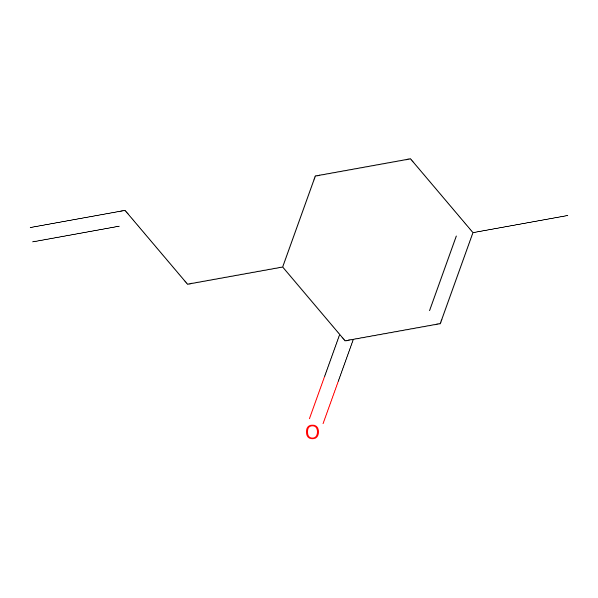 3-Methyl-6-(prop-2-en-1-yl)cyclohex-2-en-1-one molecular structure, CAS 84695-64-7