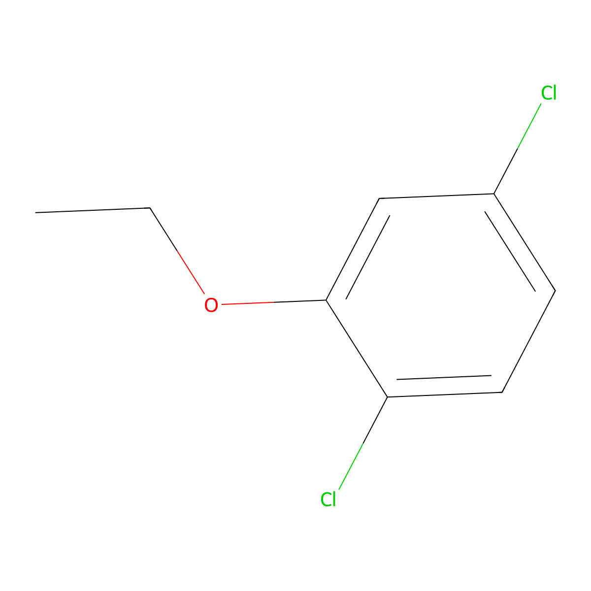 1,4-Dichloro-2-ethoxybenzene molecular structure, CAS 84697-03-0
