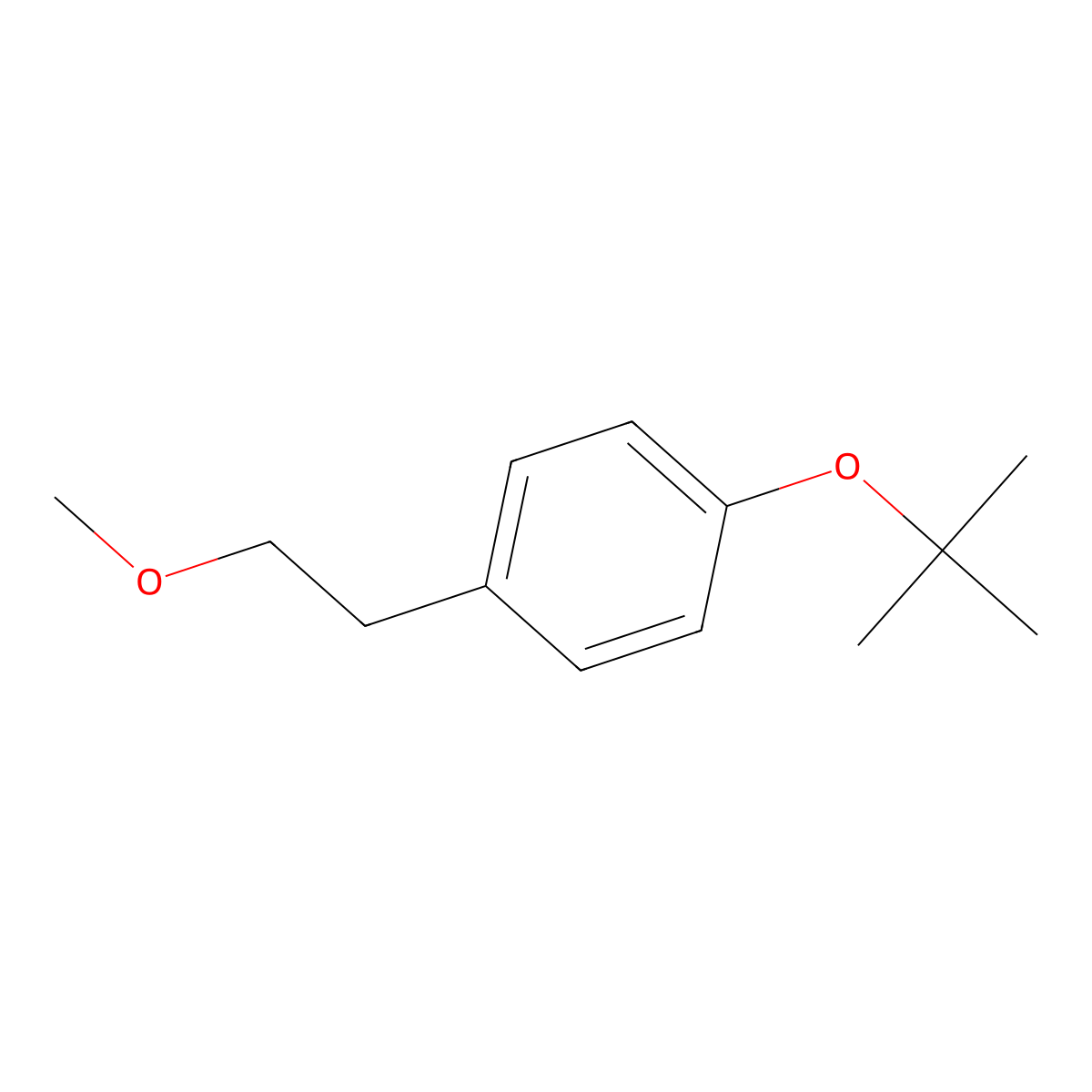 1-(1,1-Dimethylethoxy)-4-(2-methoxyethyl)benzene molecular structure, CAS 84697-14-3