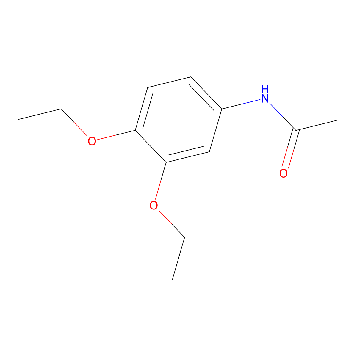 N-(3,4-Diethoxyphenyl)acetamide molecular structure, CAS 84702-04-5