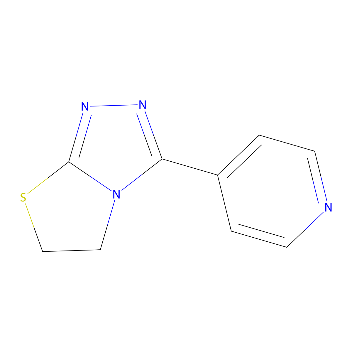 3-(Pyridin-4-yl)-5,6-dihydro[1,3]thiazolo[2,3-c][1,2,4]triazole molecular structure, CAS 84702-28-3