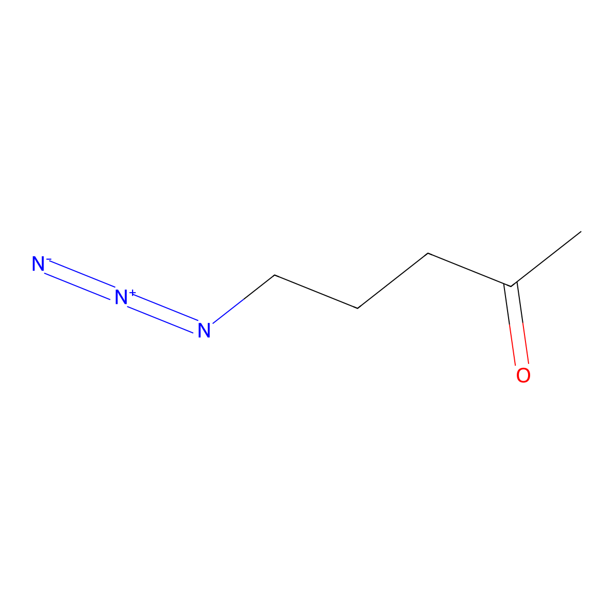 5-Azido-2-pentanone molecular structure, CAS 84702-73-8
