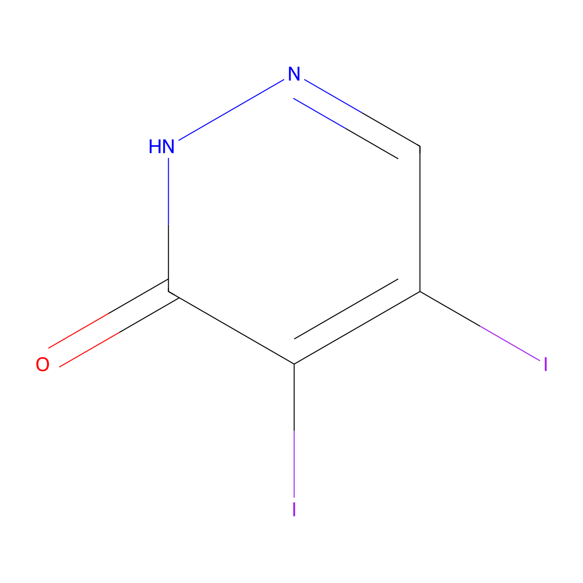 4,5-Diiodopyridazin-3(2H)-one molecular structure, CAS 847026-46-4