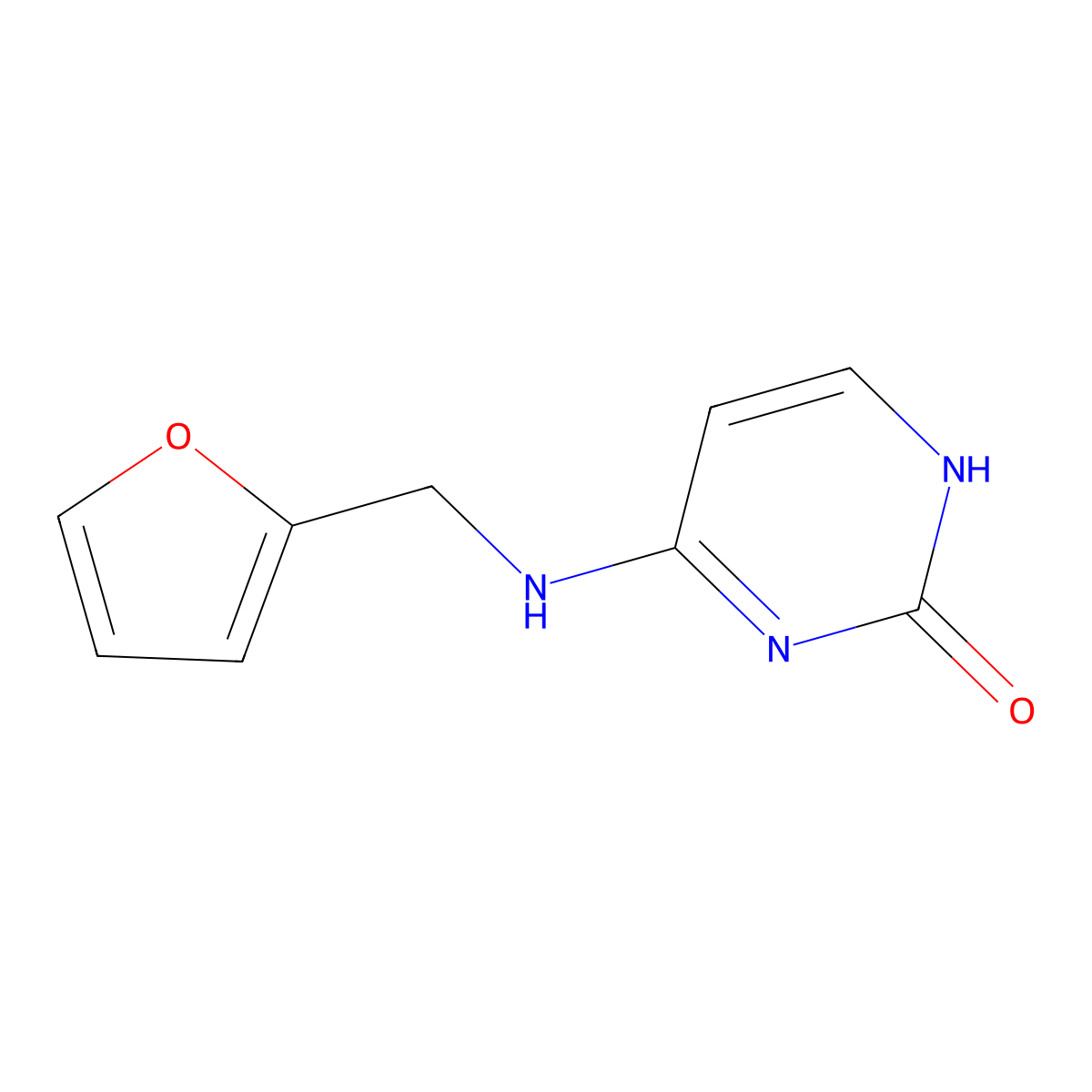 4-(((Furan-2-yl)methyl)amino)-1,2-dihydropyrimidin-2-one molecular structure, CAS 847035-46-5
