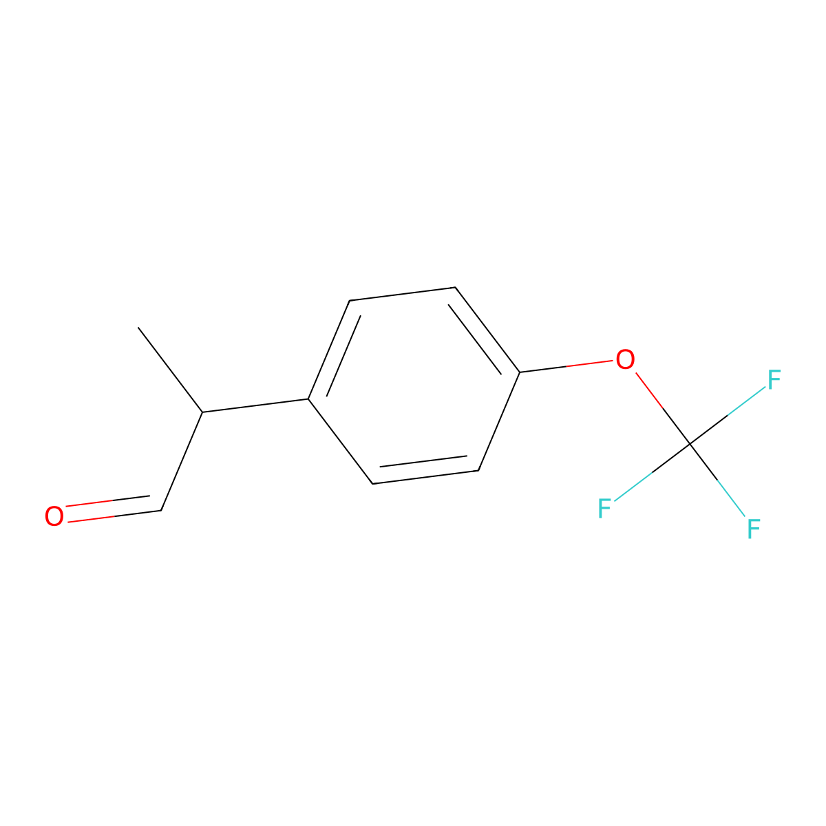 2-[4-(Trifluoromethoxy)phenyl]propanal molecular structure, CAS 84704-47-2