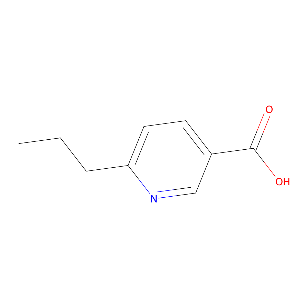 6-Propylnicotinic acid molecular structure, CAS 847046-96-2