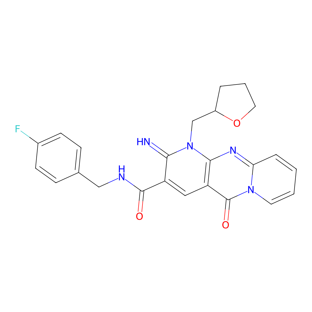 C24H22FN5O3 molecular structure, CAS 847048-71-9