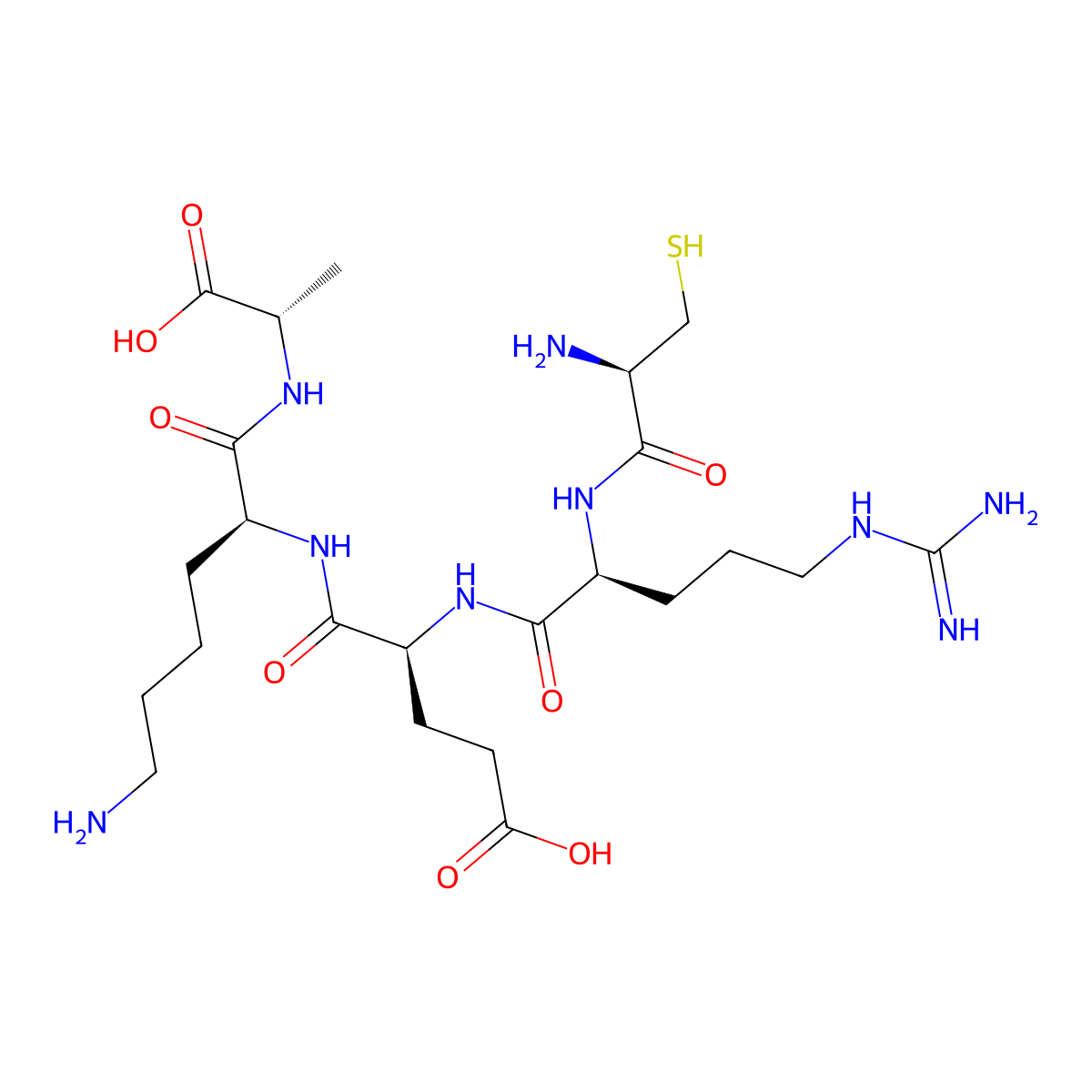 Cys-Arg-Glu-Lys-Ala molecular structure, CAS 847058-45-1