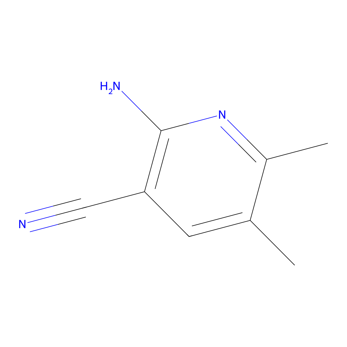 2-Amino-5,6-dimethylpyridine-3-carbonitrile molecular structure, CAS 847060-83-7