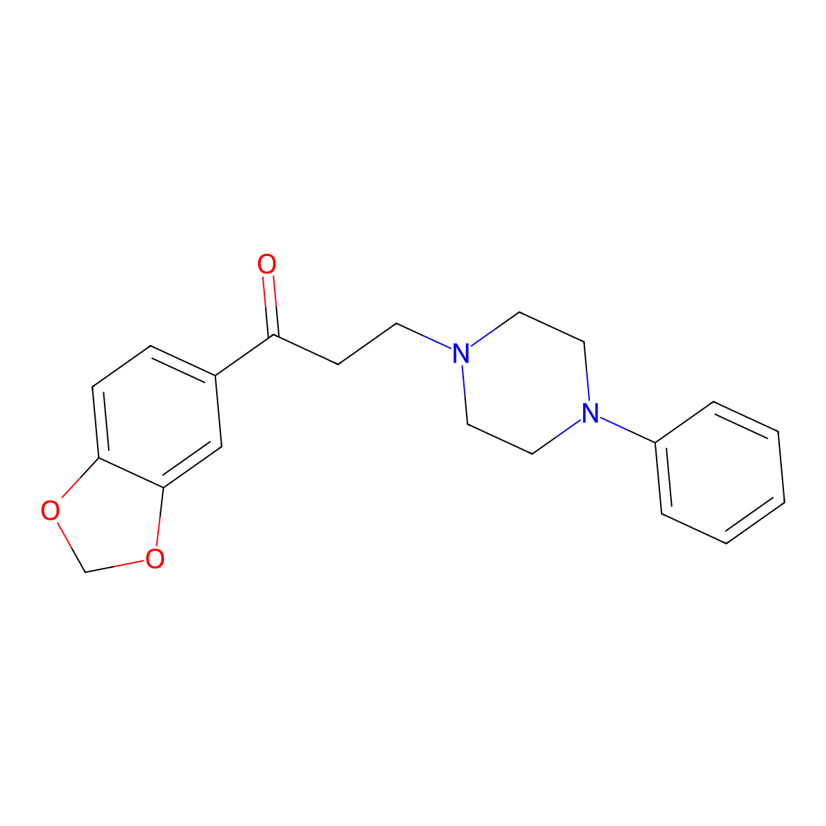 1-(1,3-Benzodioxol-5-YL)-3-(4-phenyl-1-piperazinyl)-1-propanone molecular structure, CAS 84707-48-2