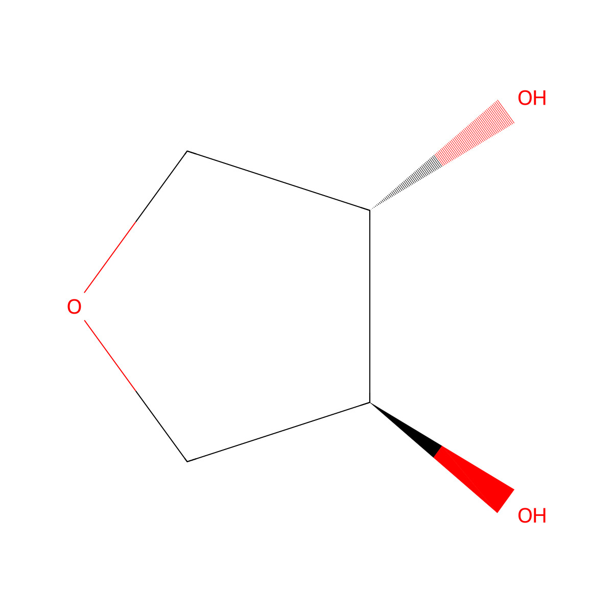 (3S,4S)-tetrahydrofuran-3,4-diol molecular structure, CAS 84709-85-3