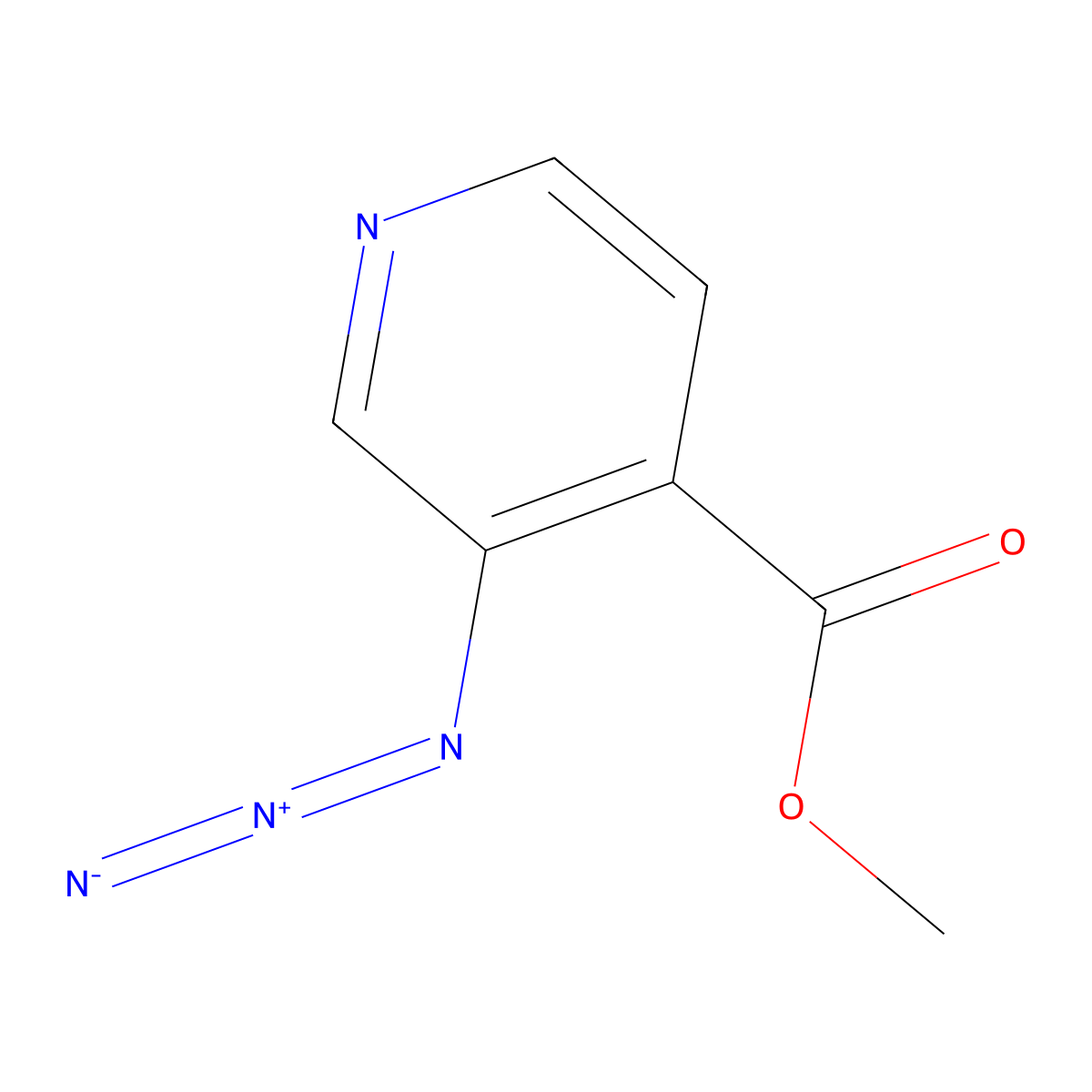 Methyl 3-azidopyridine-4-carboxylate molecular structure, CAS 847143-59-3