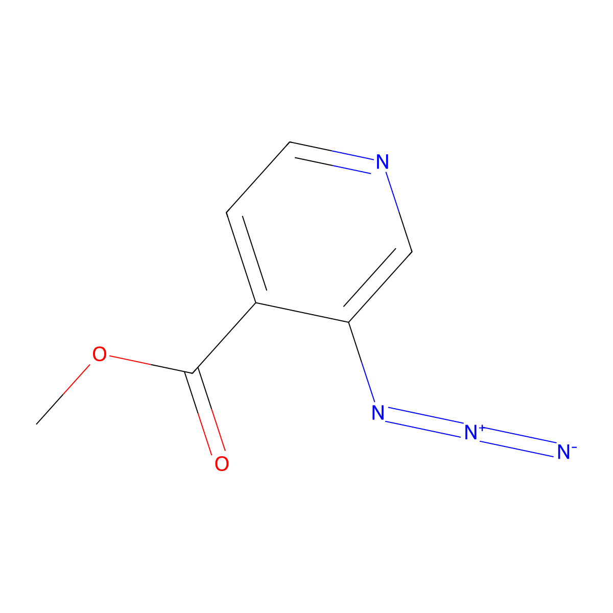 Methyl 3-azidopyridine-4-carboxylate molecular structure, CAS 847143-59-3