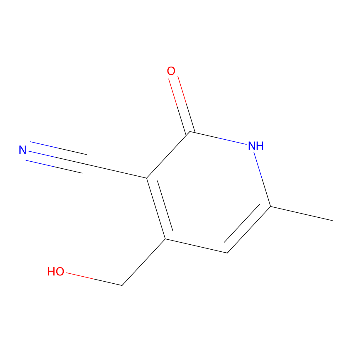 4-(Hydroxymethyl)-6-methyl-2-oxo-1,2-dihydropyridine-3-carbonitrile molecular structure, CAS 847144-80-3