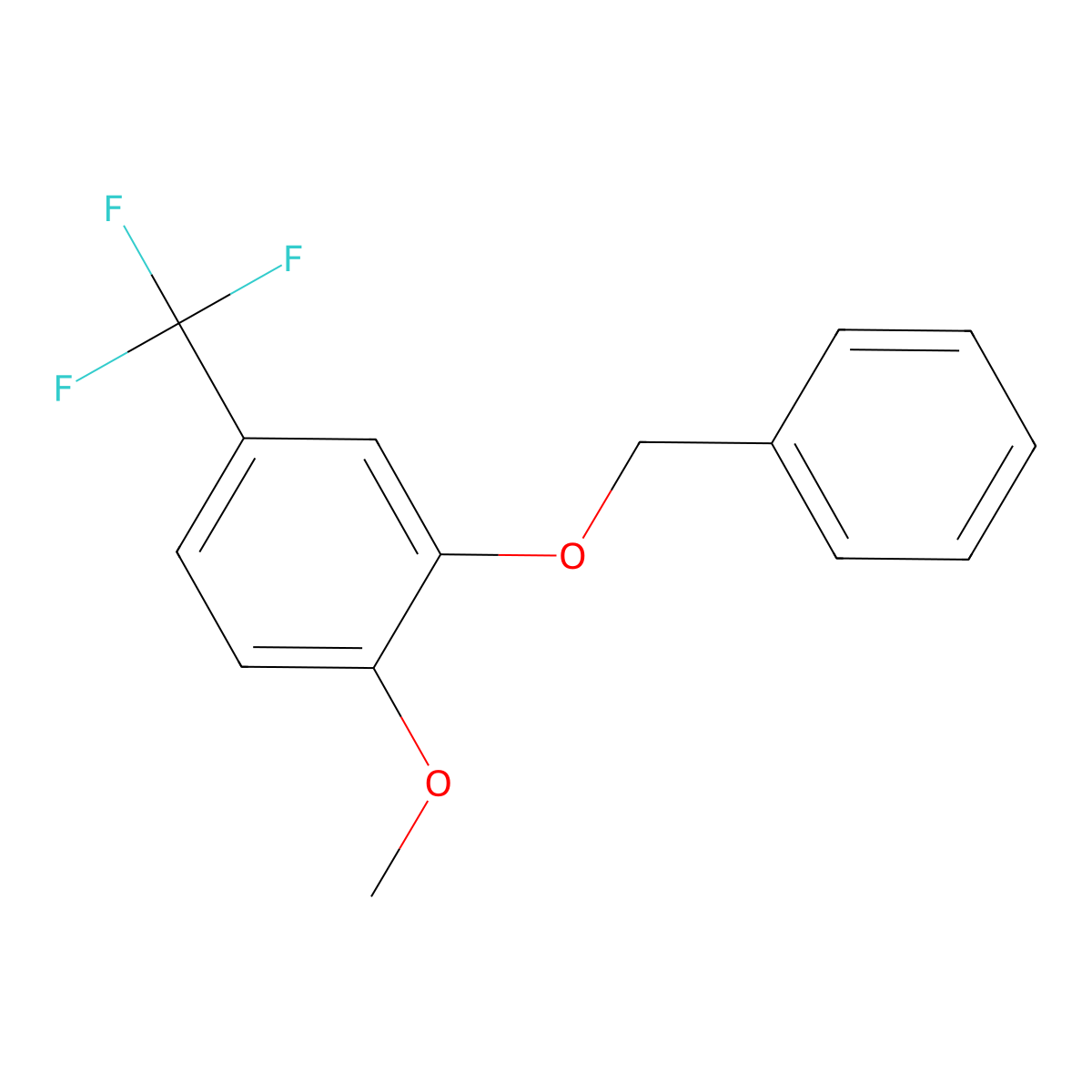 2-(Benzyloxy)-1-methoxy-4-(trifluoromethyl)benzene molecular structure, CAS 847148-75-8
