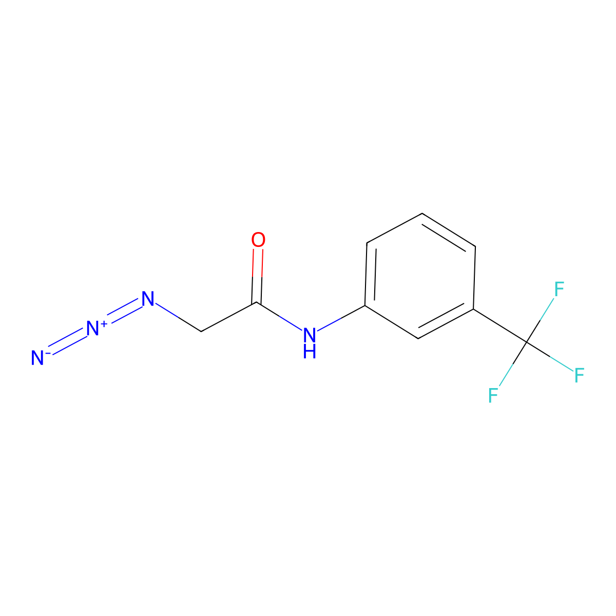 2-azido-N-[3-(trifluoromethyl)phenyl]acetamide molecular structure, CAS 847149-82-0