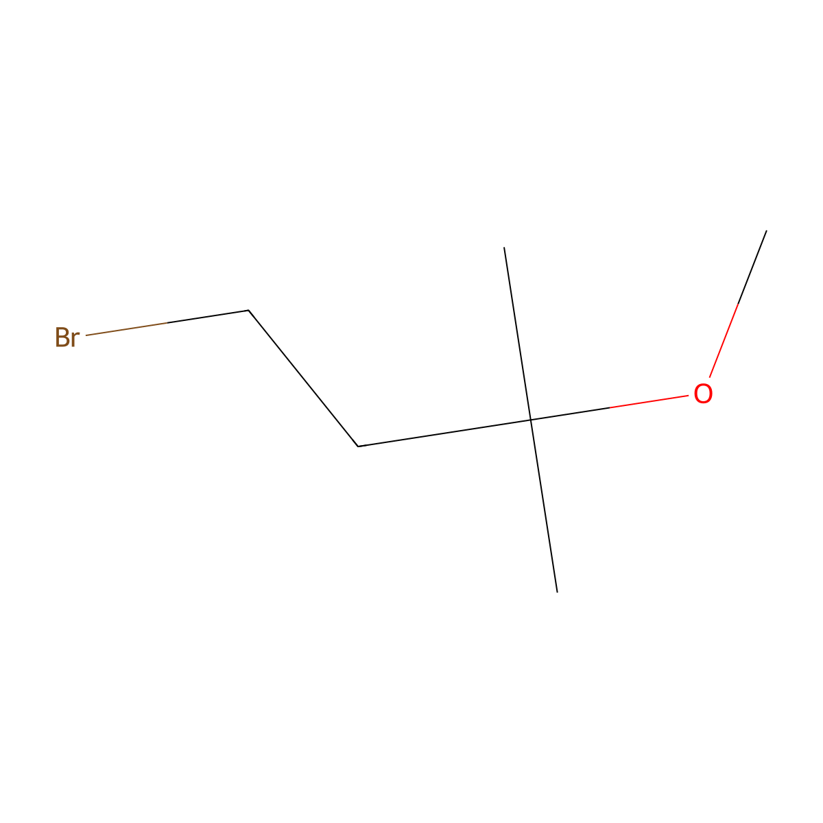1-Bromo-3-methoxy-3-methylbutane molecular structure, CAS 84715-34-4