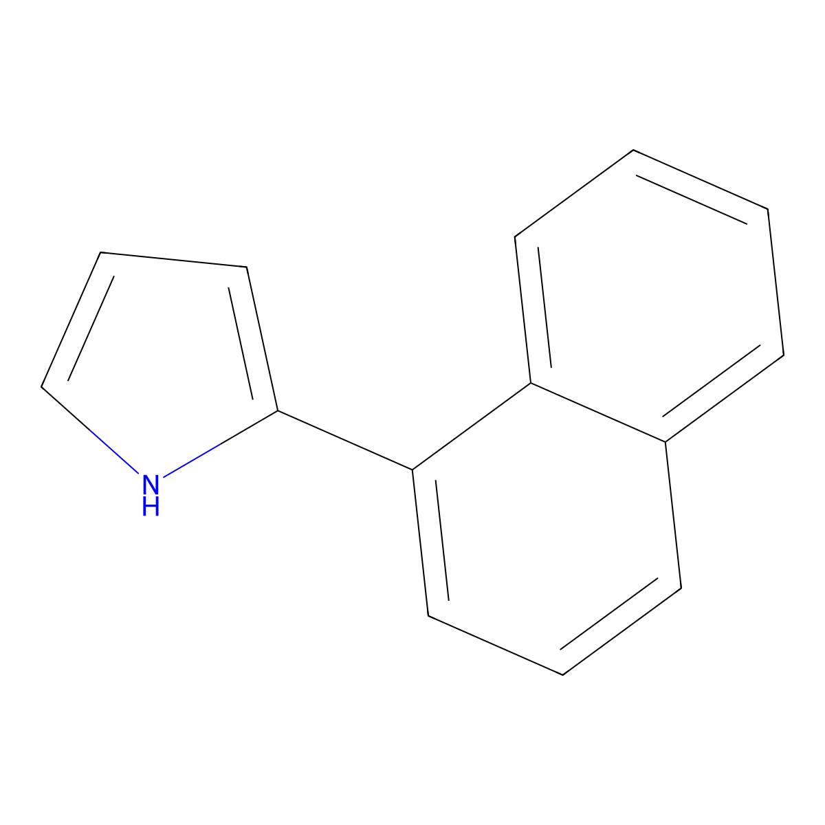 2-naphthalen-1-yl-1H-pyrrole molecular structure, CAS 84716-37-0