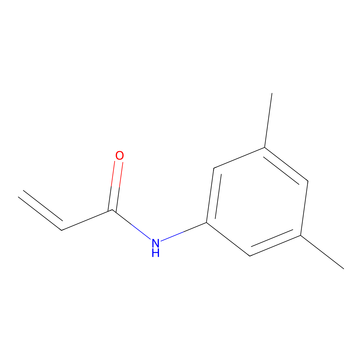 N-(3,5-dimethylphenyl)prop-2-enamide molecular structure, CAS 84716-97-2