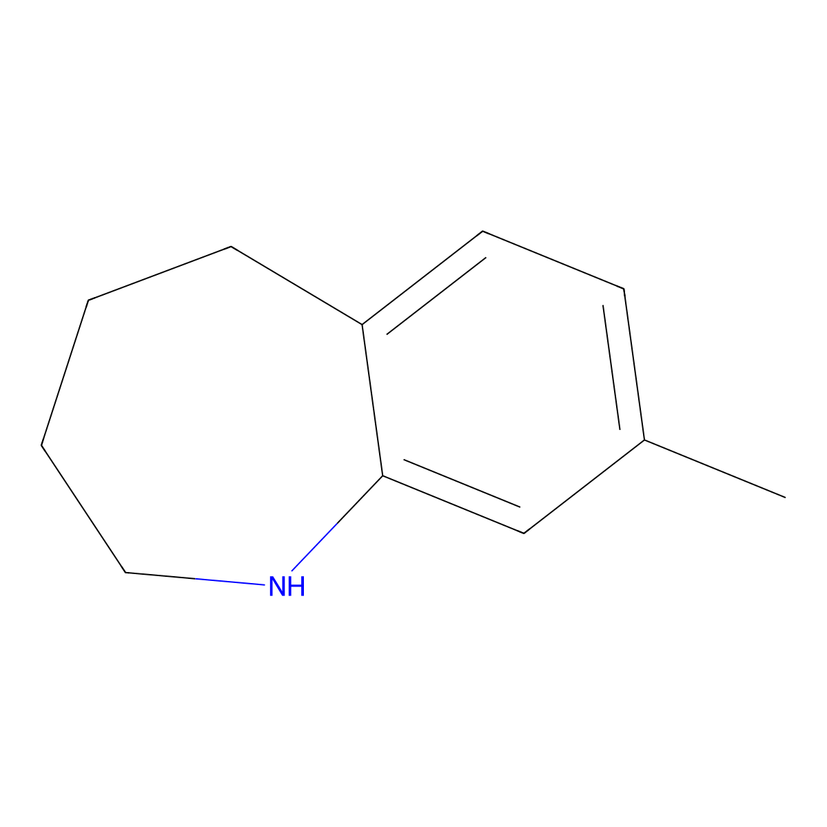 8-Methyl-2,3,4,5-tetrahydro-1h-1-benzazepine molecular structure, CAS 847173-29-9