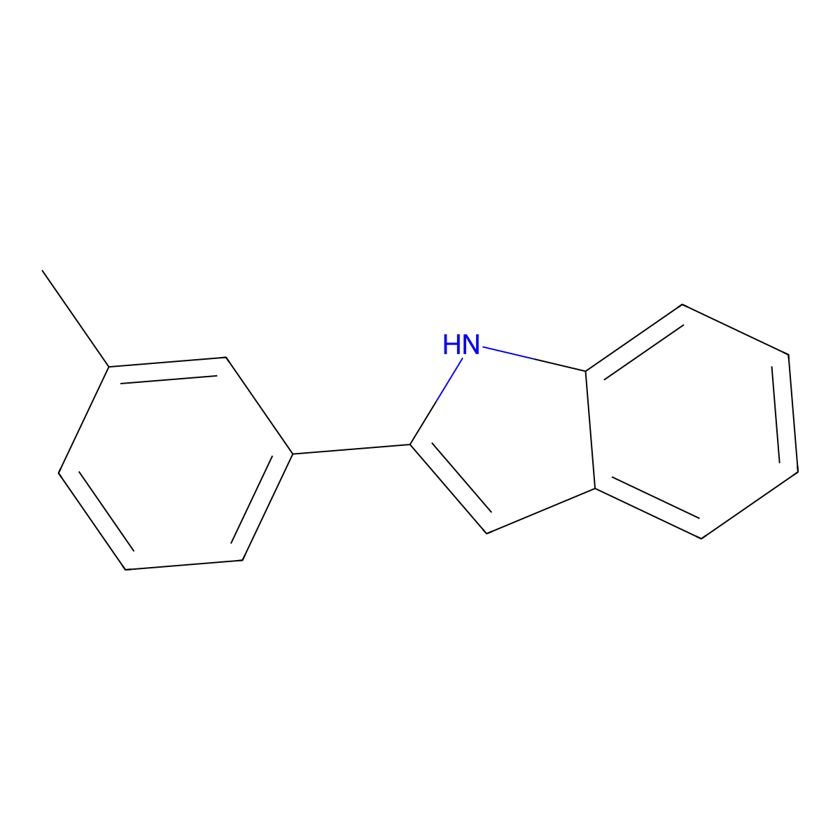 2-(3-Methylphenyl)-1H-indole molecular structure, CAS 847237-12-1