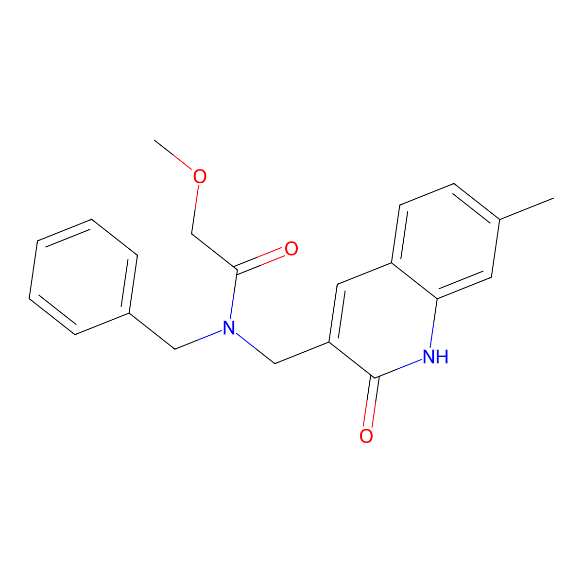 N-benzyl-N-((2-hydroxy-7-methylquinolin-3-yl)methyl)-2-methoxyacetamide molecular structure, CAS 847240-37-3