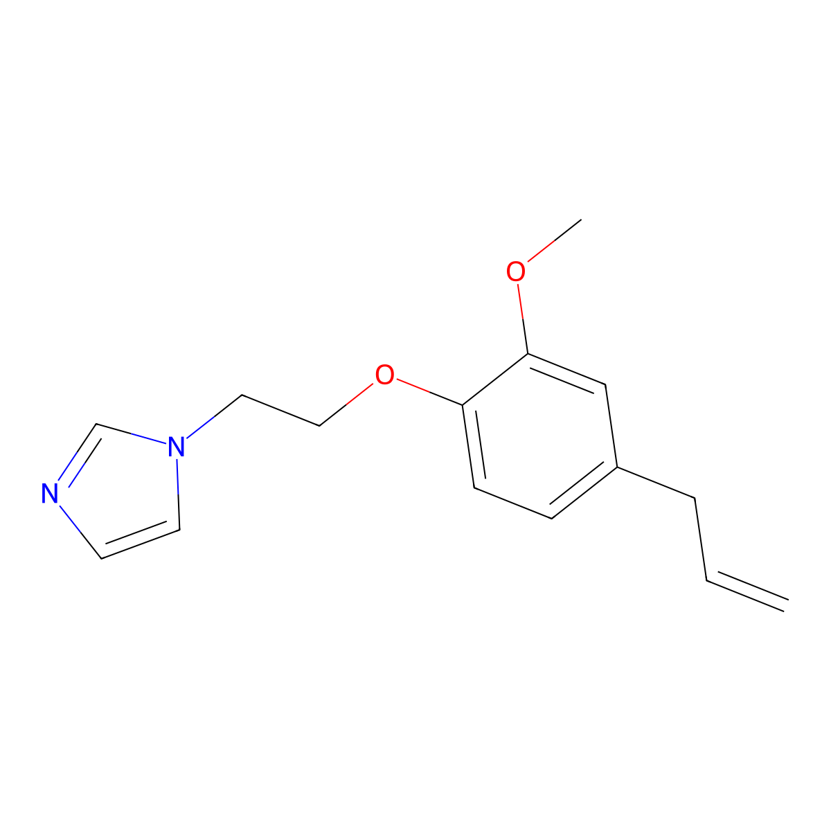 1-{2-[2-methoxy-4-(prop-2-en-1-yl)phenoxy]ethyl}-1H-imidazole molecular structure, CAS 847240-57-7