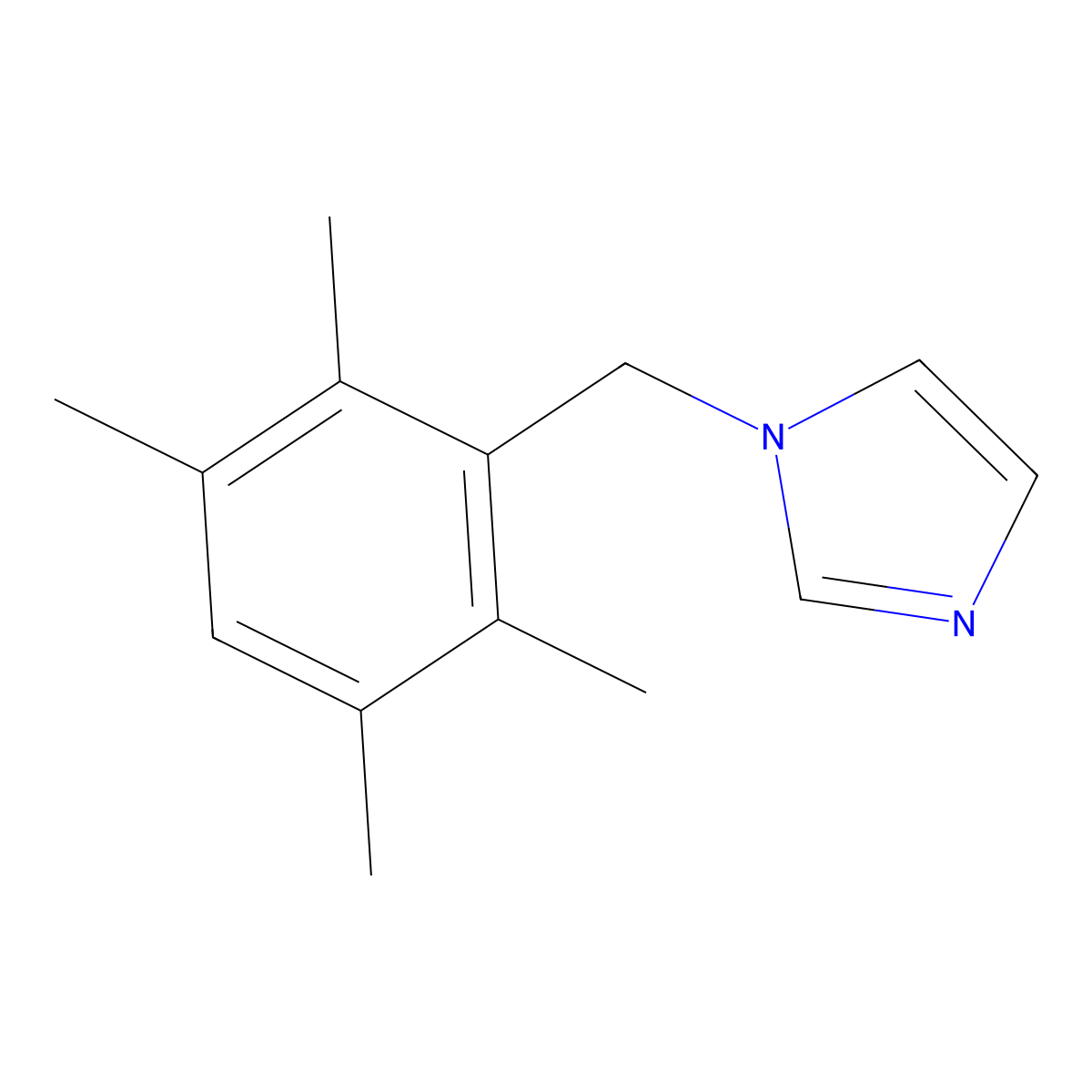 1-[(2,3,5,6-Tetramethylphenyl)methyl]imidazole molecular structure, CAS 847240-74-8