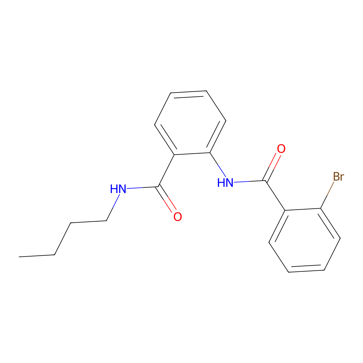 2-[(2-bromobenzoyl)amino]-N-butylbenzamide molecular structure, CAS 847240-98-6