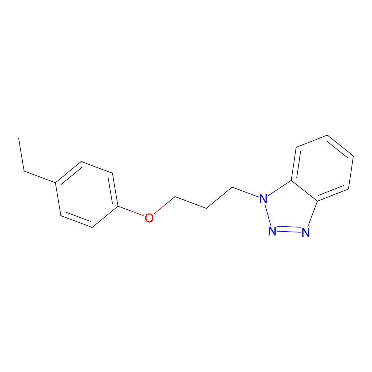 1-[3-(4-ethylphenoxy)propyl]-1H-1,2,3-benzotriazole molecular structure, CAS 847241-42-3