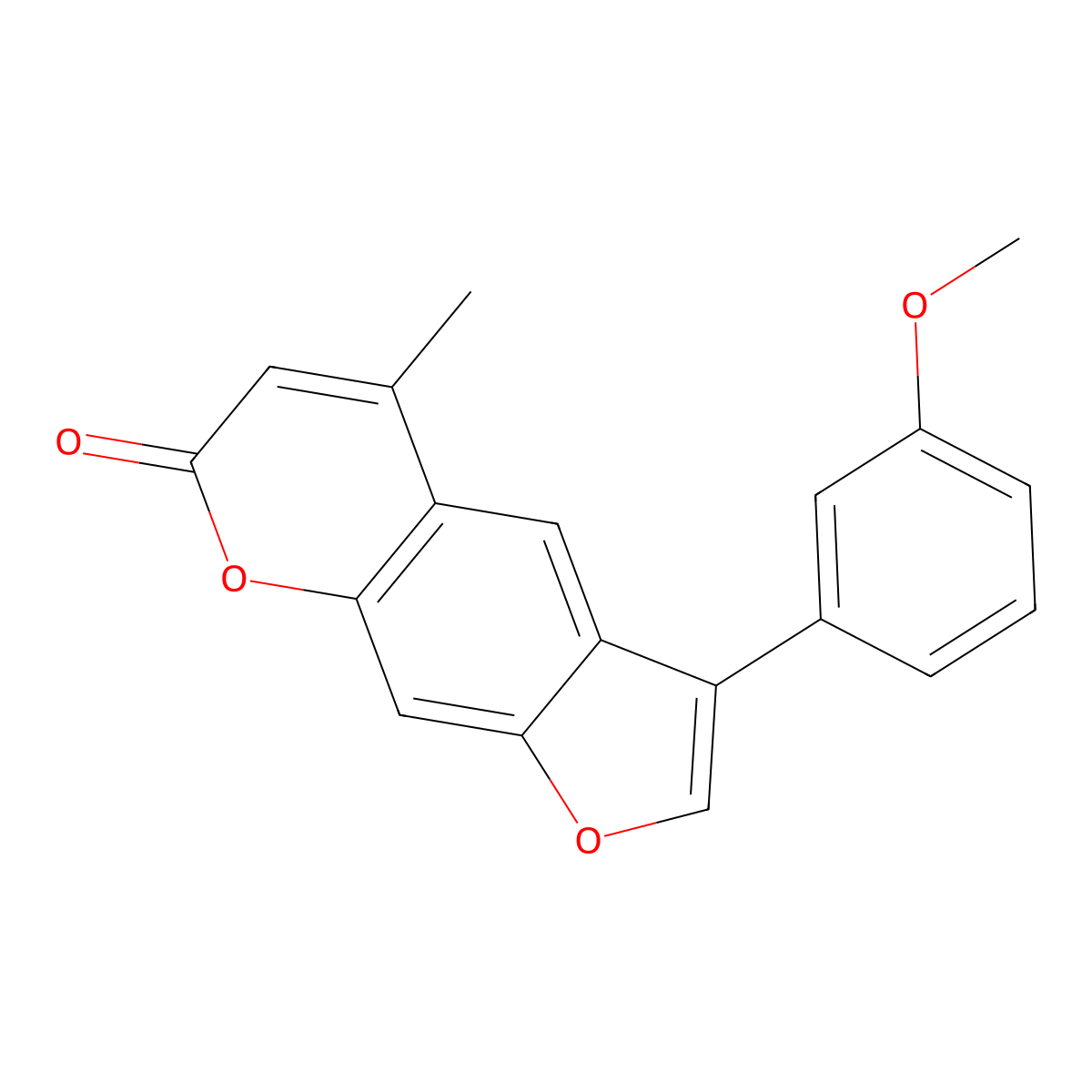 3-(3-Methoxyphenyl)-5-methylfuro[3,2-g]chromen-7-one molecular structure, CAS 847241-48-9