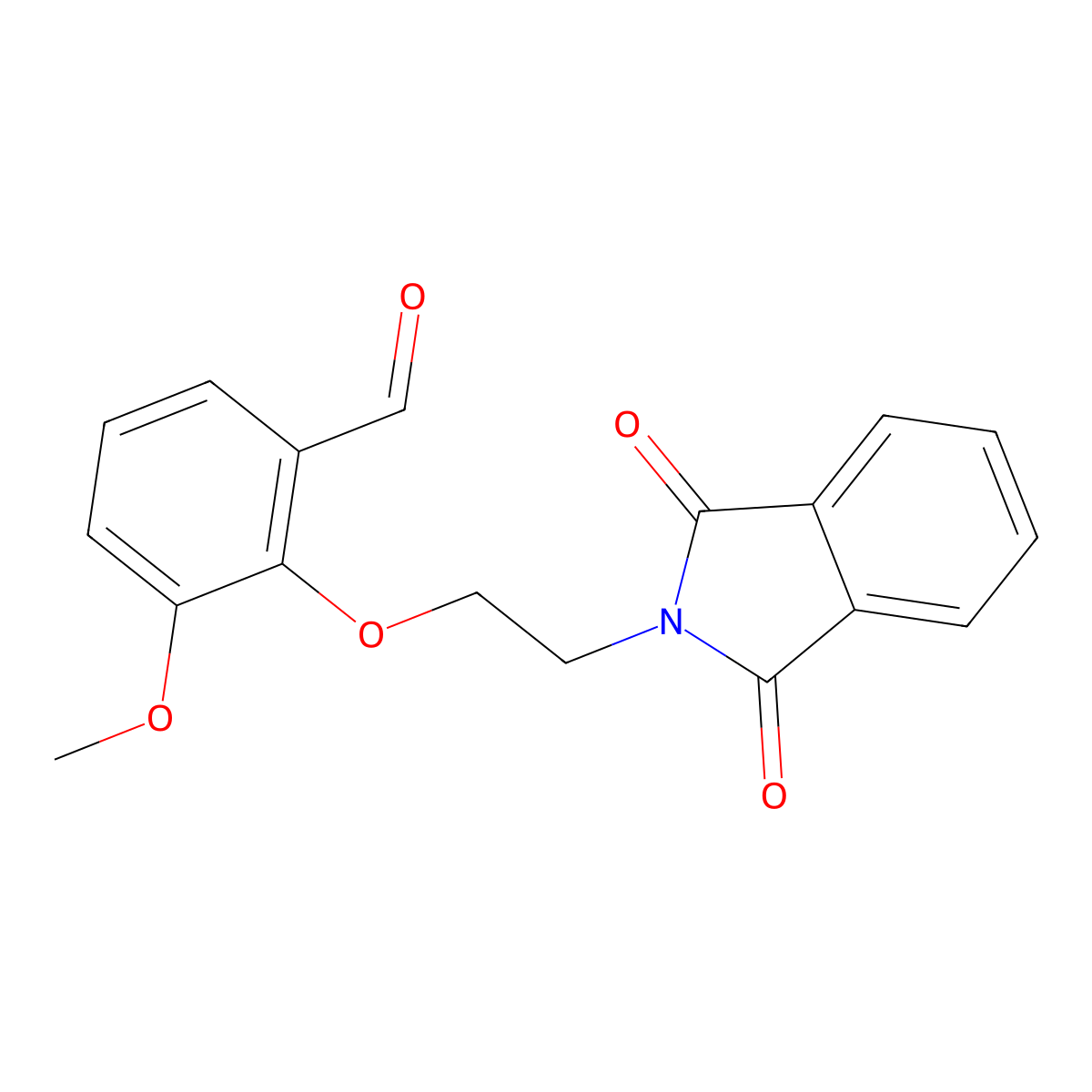 2-[2-(1,3-Dioxoisoindol-2-yl)ethoxy]-3-methoxybenzaldehyde molecular structure, CAS 847241-93-4