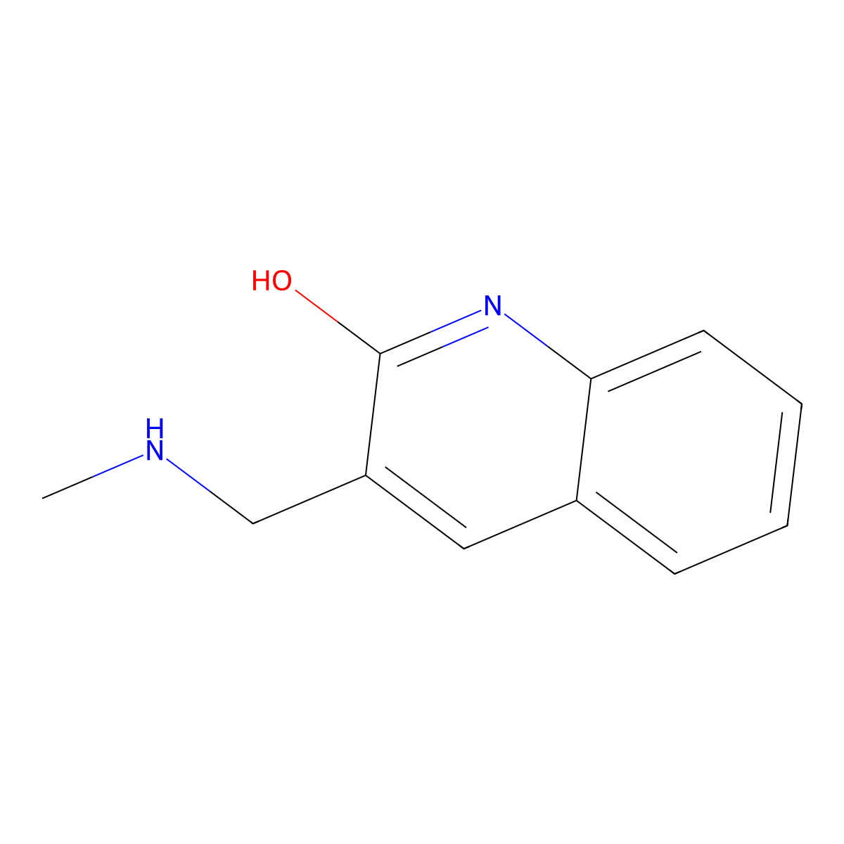 3-[(Methylamino)methyl]quinolin-2-ol molecular structure, CAS 847245-18-5