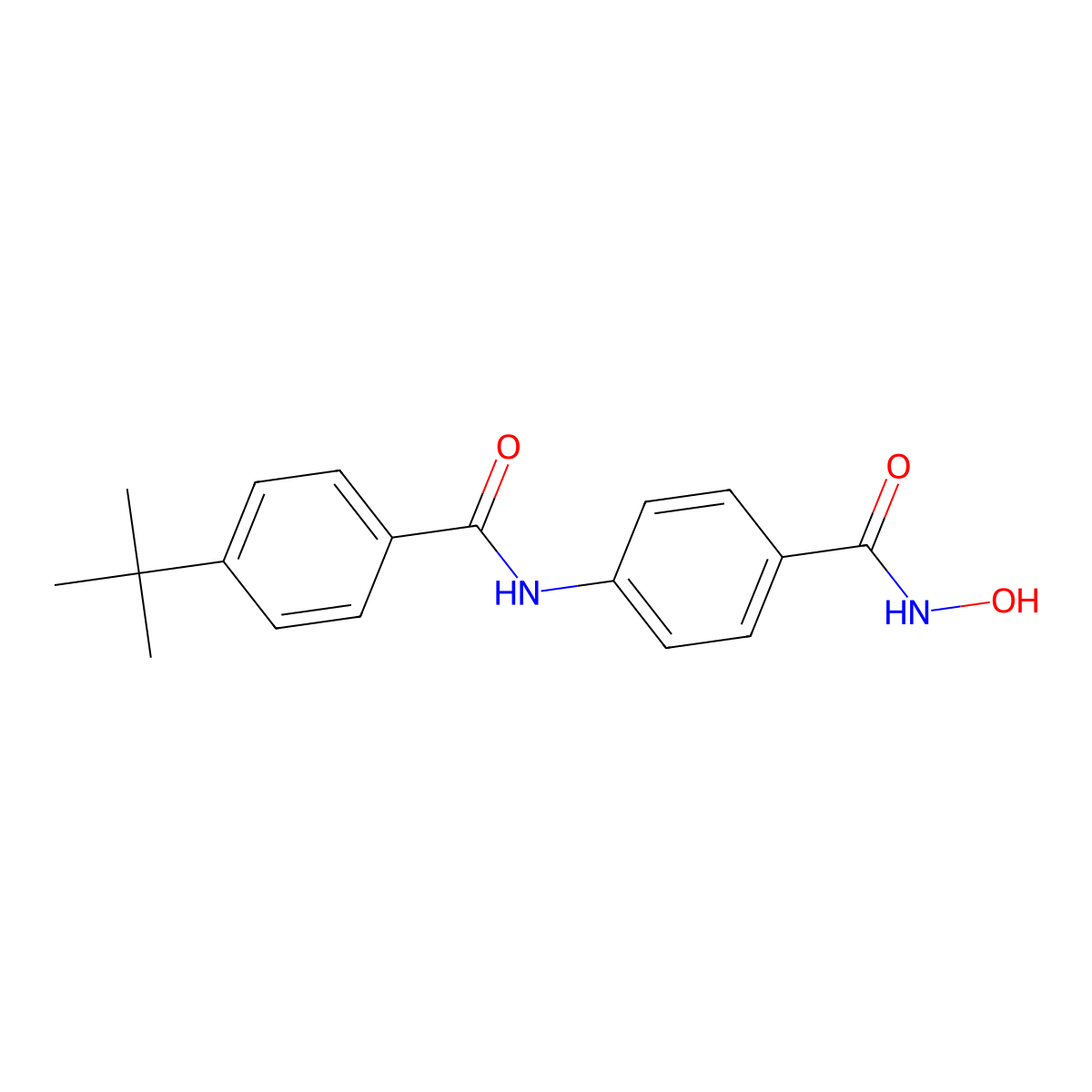 Tert-butylbenzamido hydroxylbenzamide molecular structure, CAS 847249-57-4