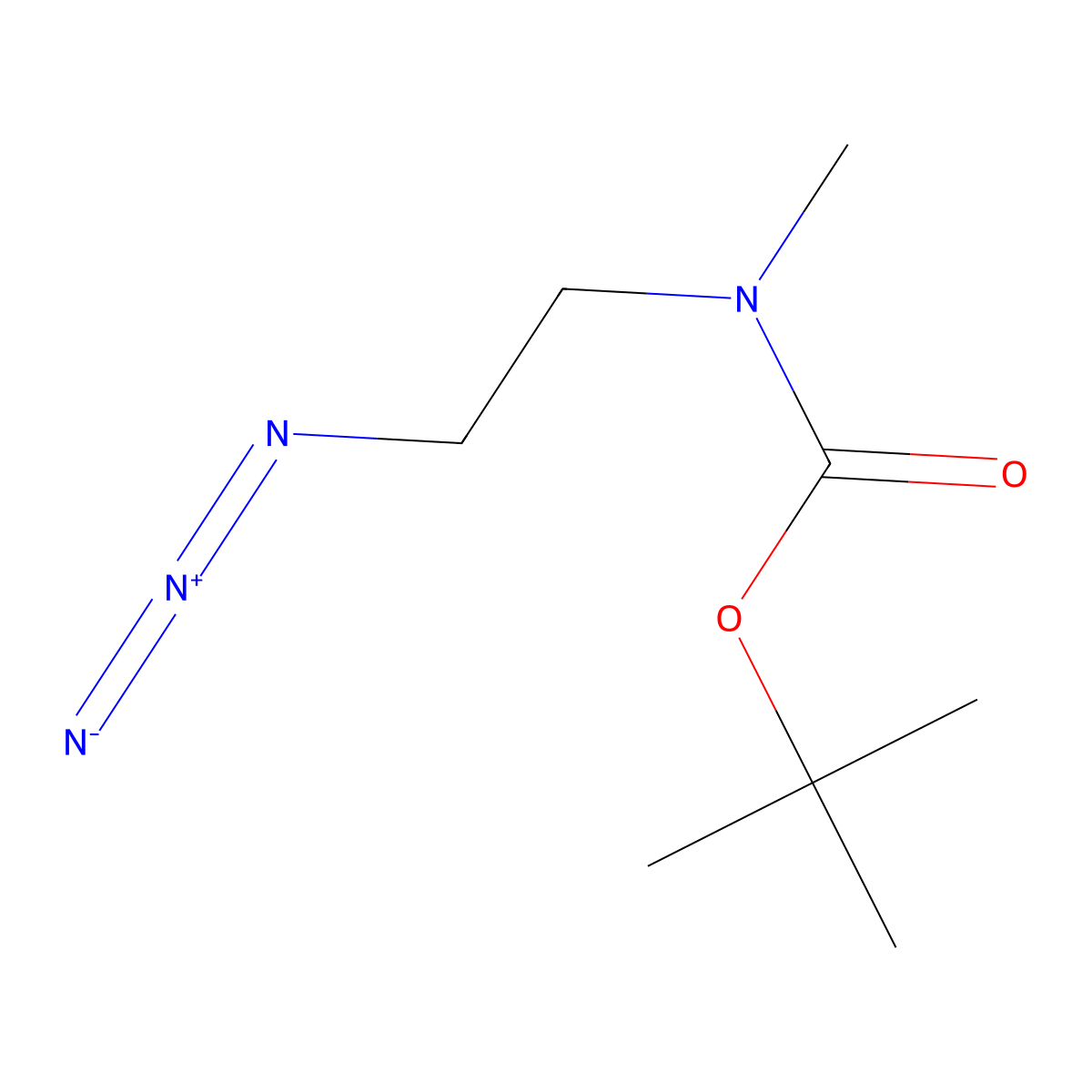 tert-Butyl (2-azidoethyl)(methyl)carbamate molecular structure, CAS 847259-90-9
