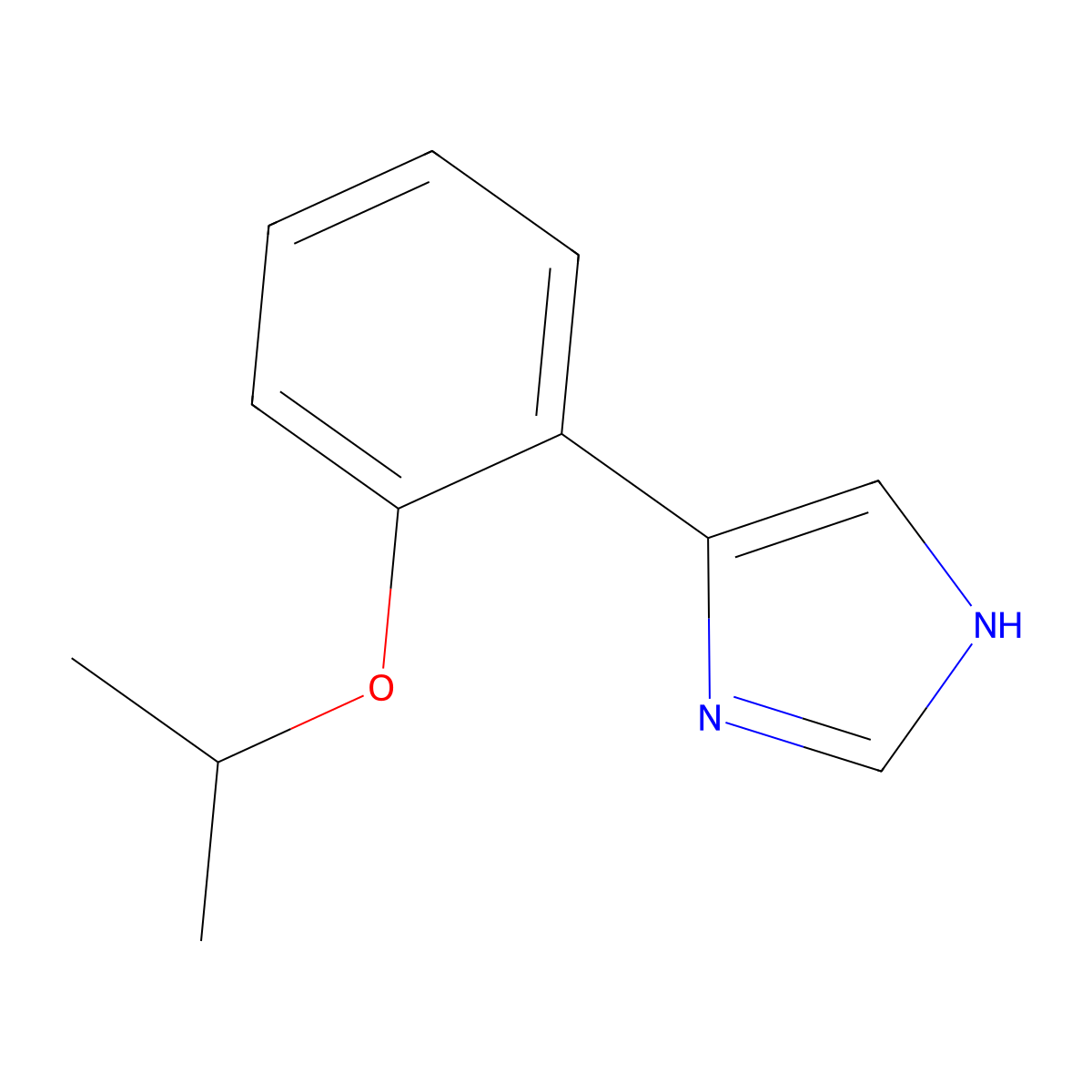 4-[2-(propan-2-yloxy)phenyl]-1H-imidazole molecular structure, CAS 847266-99-3