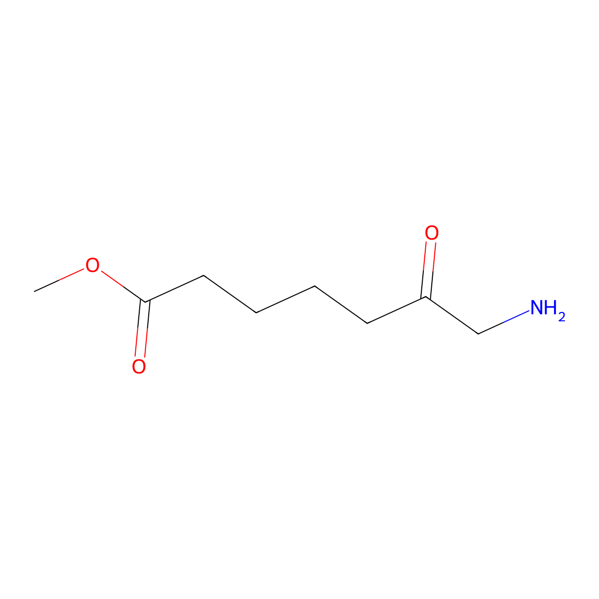 Methyl 7-amino-6-oxoheptanoate molecular structure, CAS 847267-14-5