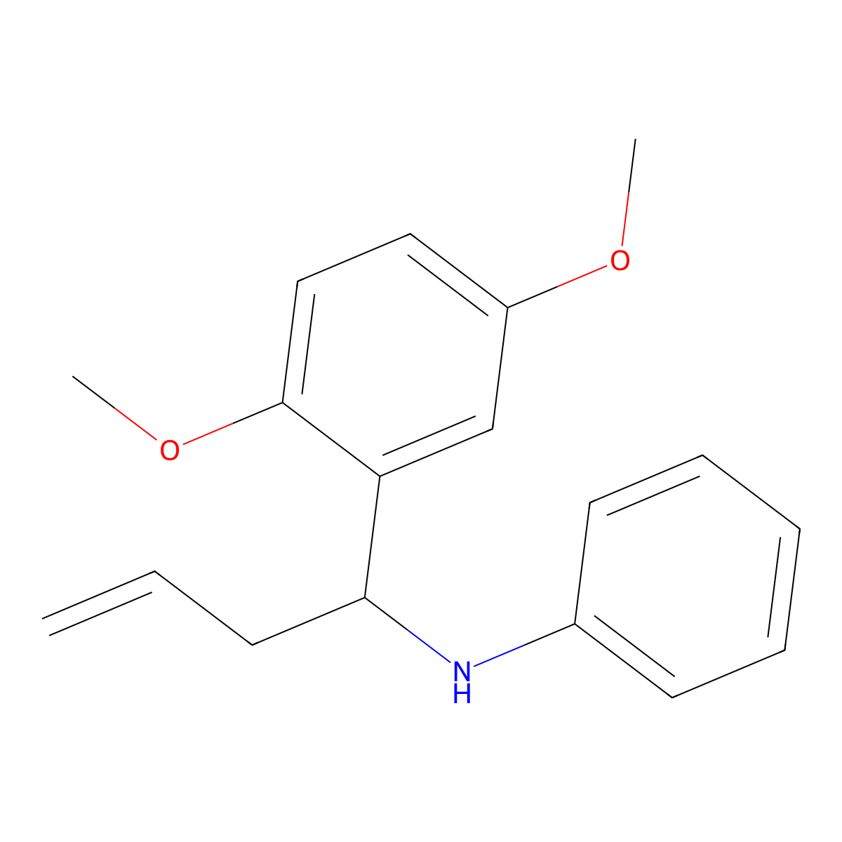 N-(1-(2,5-dimethoxyphenyl)but-3-en-1-yl)aniline molecular structure, CAS 847269-06-1