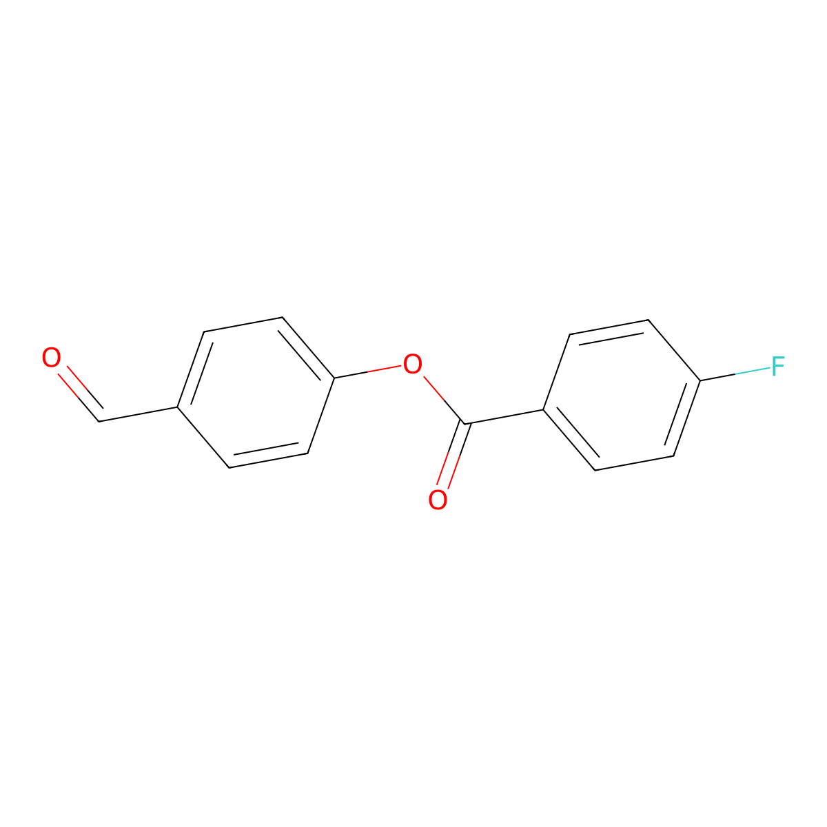 4-Formylphenyl 4-fluorobenzoate molecular structure, CAS 84728-94-9