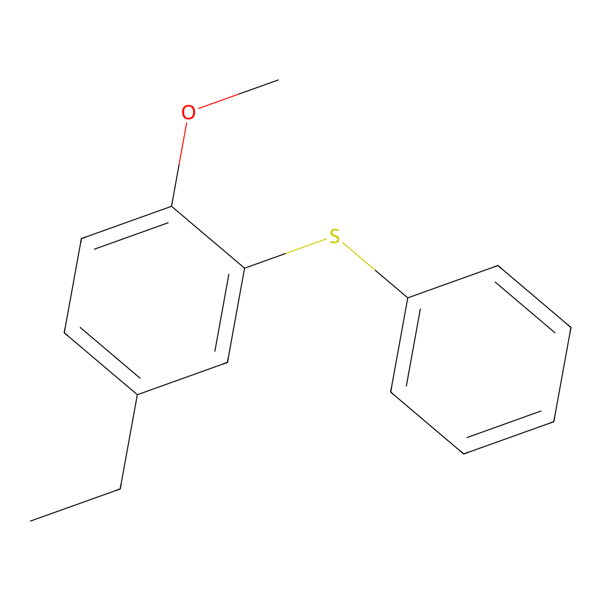 (5-Ethyl-2-methoxyphenyl)(phenyl)sulfane molecular structure, CAS 847348-73-6