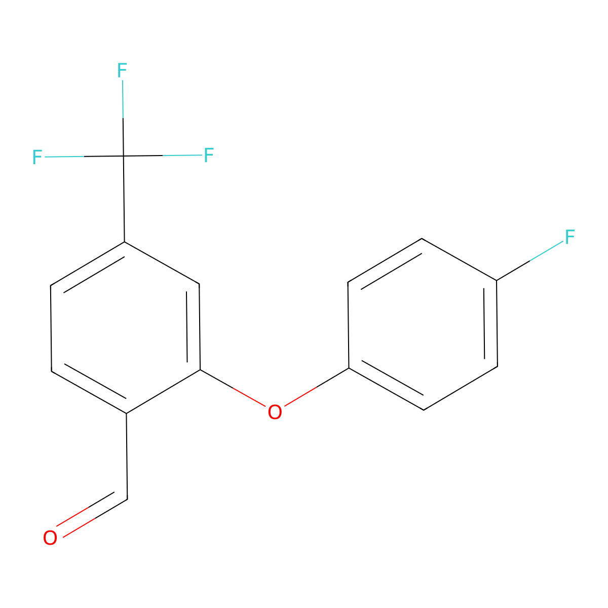 2-(4-Fluorophenoxy)-4-(trifluoromethyl)benzaldehyde molecular structure, CAS 847351-49-9