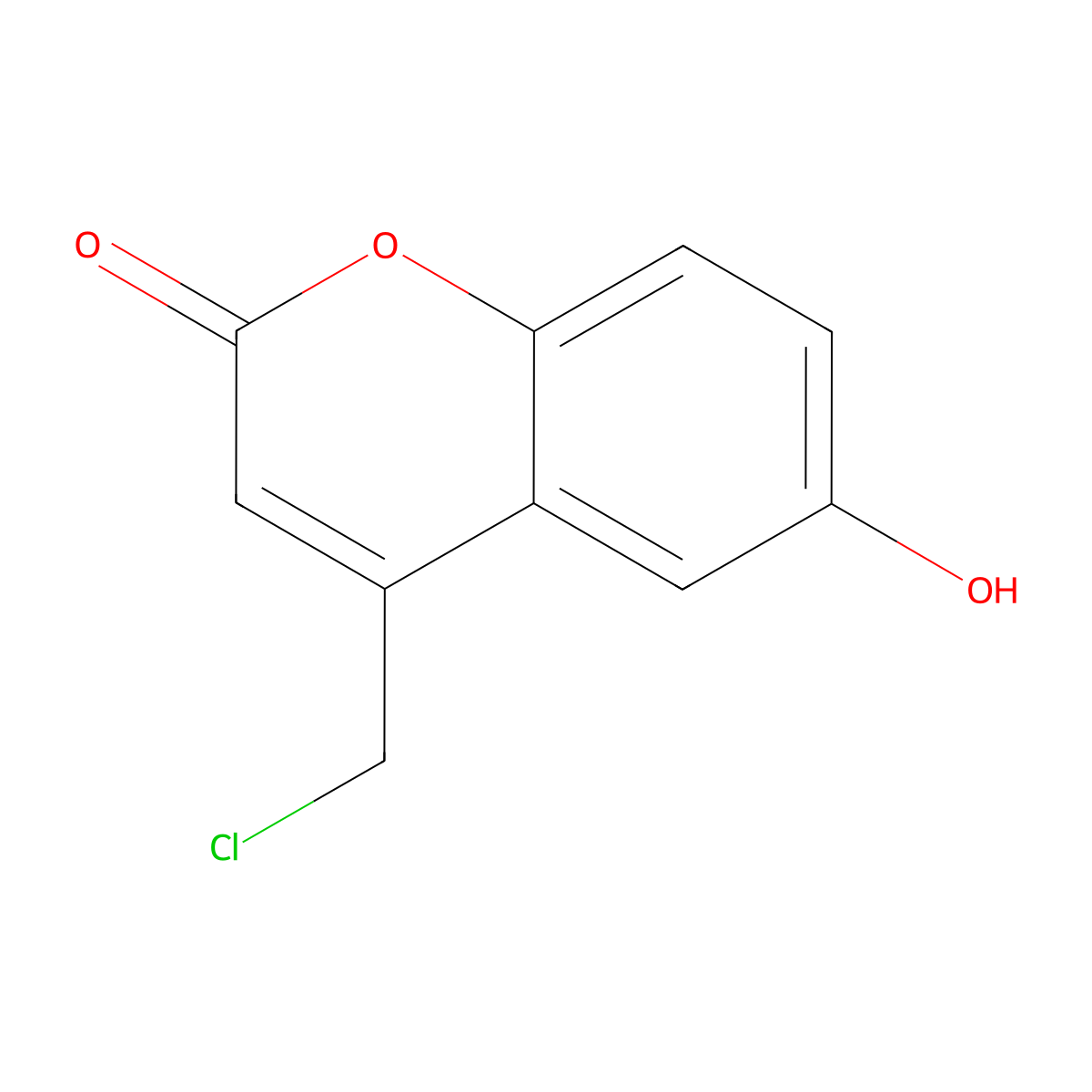4-(chloromethyl)-6-hydroxy-2H-chromen-2-one molecular structure, CAS 847367-12-8